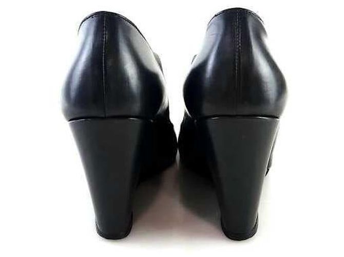 Chanel Scarpe con tacco a zeppa borchiate CC - vista 5
