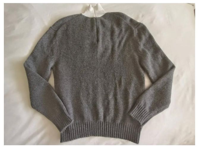 Pull en laine et cachemire gris Prada Automne 2022 IT36 - vue 3