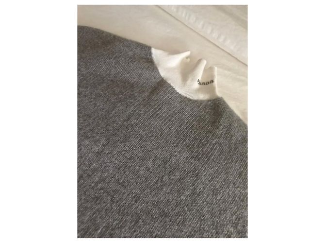 Pull en laine et cachemire gris Prada Automne 2022 IT36 - vue 7