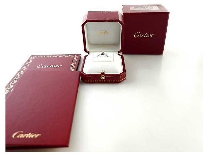 Cartier Anello in Platino con Diamanti Multicolore - vista 5