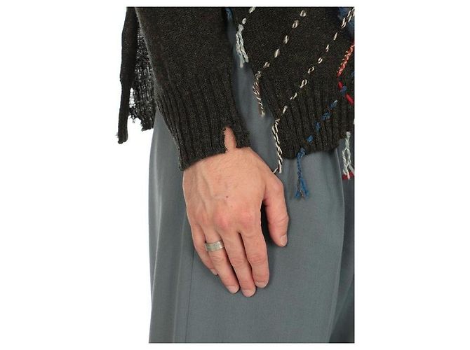 Maison Martin Margiela Logo Ring Silvery - view 6