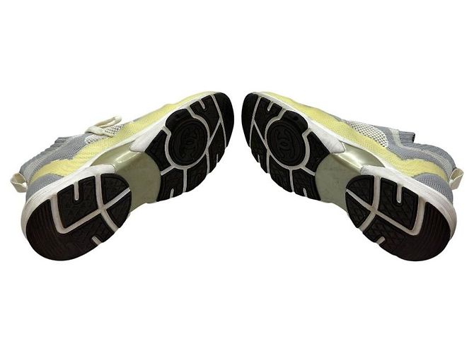 Chanel Sneakers in maglia per donne Bianco - vista 6
