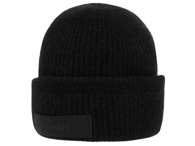 Jacquemus Le Bon Grain Gros Grain Logo Mütze Schwarz - Ansicht 3