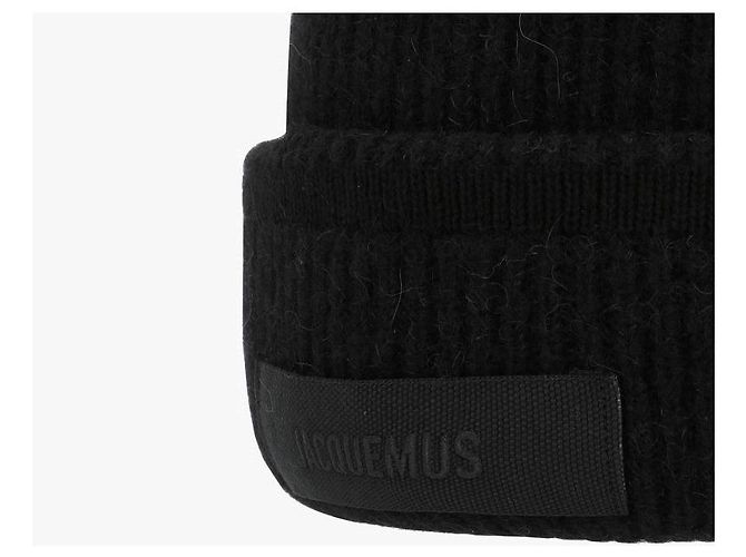 Jacquemus Le Bon Grain Gros Grain Logo Mütze Schwarz - Ansicht 9