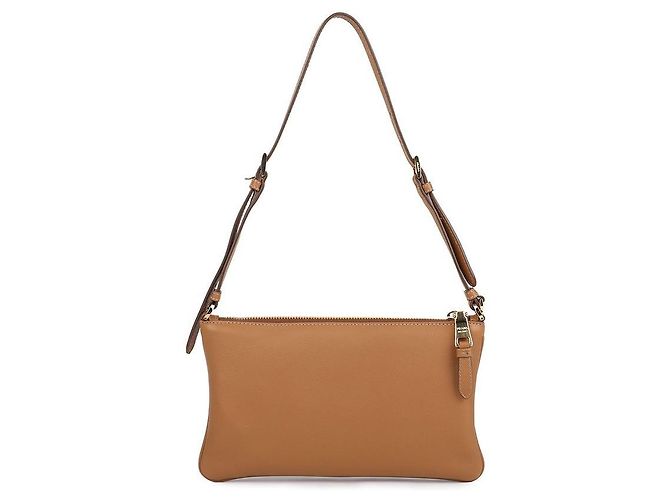Prada Borsa a spalla in pelle morbida Marrone - vista 5