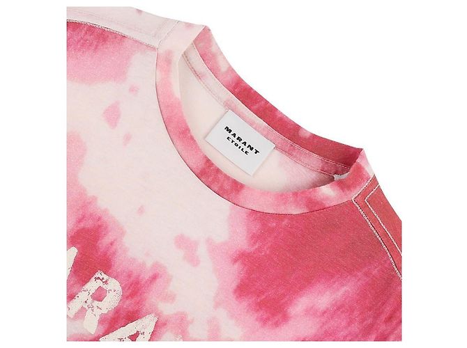 Isabel Marant Camiseta de algodón con logo - vista 5