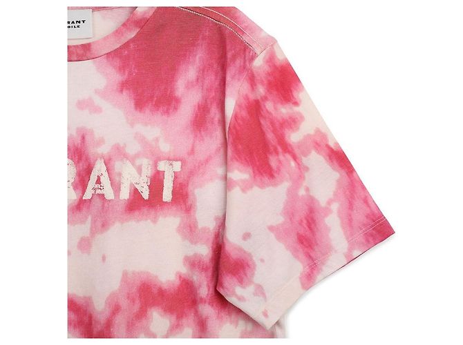 Isabel Marant Camiseta de algodón con logo - vista 6