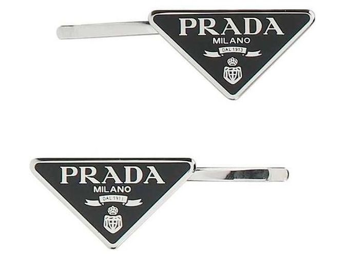 Prada Presilha de cabelo de metal - vista 4