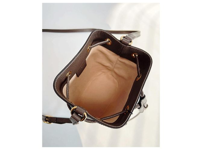 Gucci Mini borsa a secchiello Ophidia GG in tela beige Marrone - vista 14