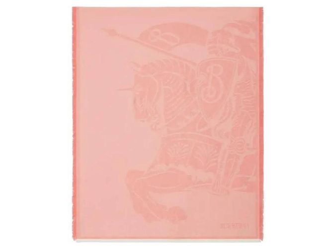 Burberry Sciarpa in misto lana e cashmere Rosso - vista 4