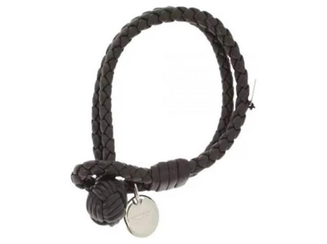 Bottega Veneta Bracciale Intrecciato Napa Nero - vista 5