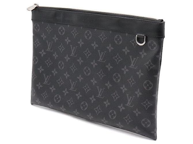 Louis Vuitton Monogram Eclipse Clutch Tasche Schwarz - Ansicht 2