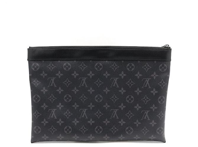Louis Vuitton Monogram Eclipse Clutch Tasche Schwarz - Ansicht 4
