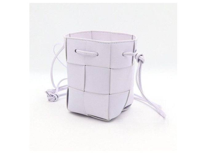 Bottega Veneta Borsa a tracolla mini bucket cassette lavanda Porpora - vista 2