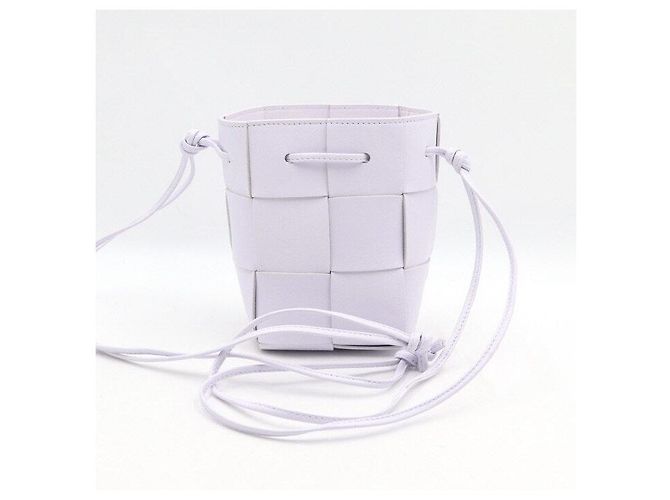 Bottega Veneta Borsa a tracolla mini bucket cassette lavanda Porpora - vista 4