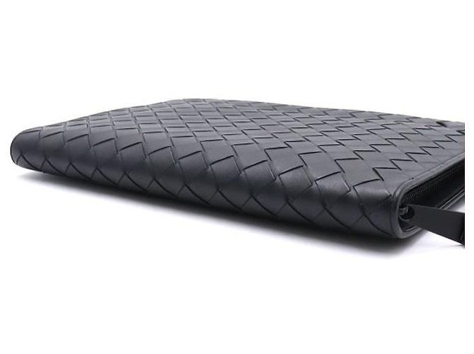 Bottega Veneta Piccola pochette documenti Intrecciato nera - vista 7
