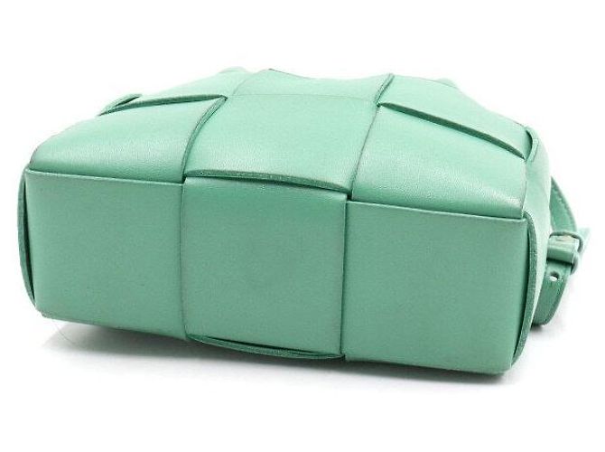 Bottega Veneta Borsa Tote e a Spalla in Pelle Nappa Candy Arco Sirena Verde - vista 8