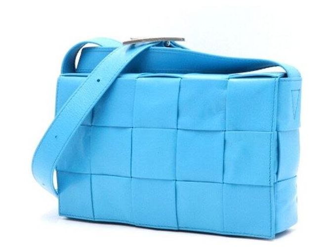 Bottega Veneta Borsa a spalla e borsa crossbody Intrecciato Cassette Blu - vista 2