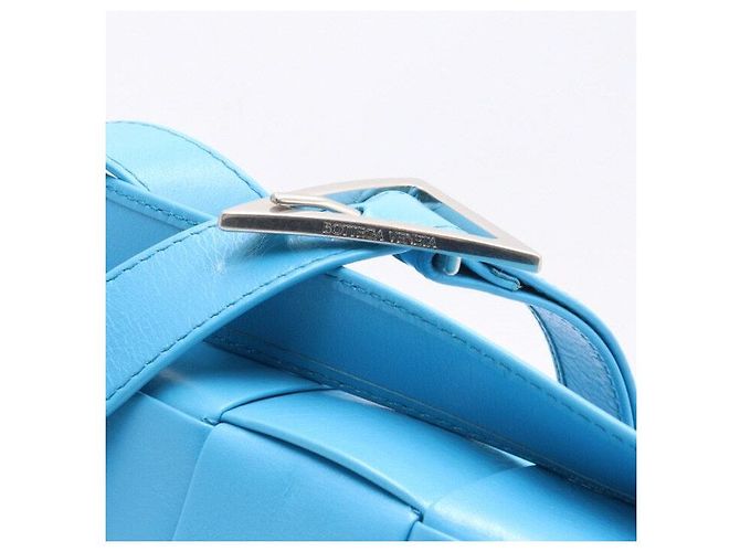 Bottega Veneta Borsa a spalla e borsa crossbody Intrecciato Cassette Blu - vista 4