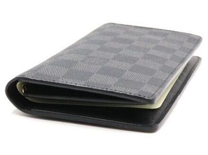 Louis Vuitton Portafoglio Brazza Damier Graphite per Uomini Marrone - vista 6