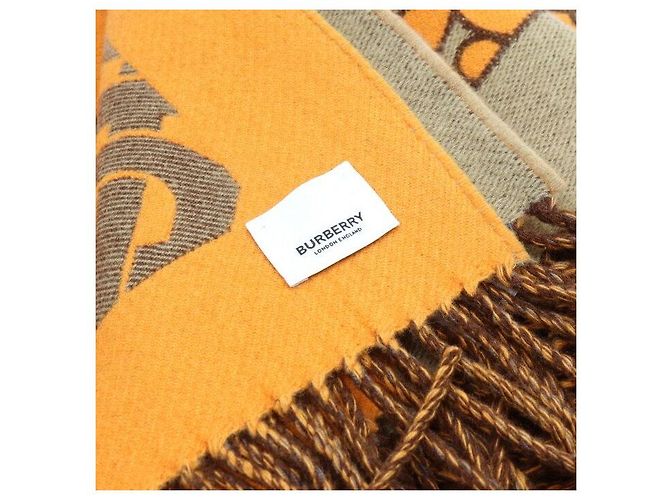 Burberry Cashmere Wool Blend Shawl Scarf Muffler - view 5