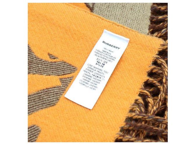 Burberry Cashmere Wool Blend Shawl Scarf Muffler - view 6