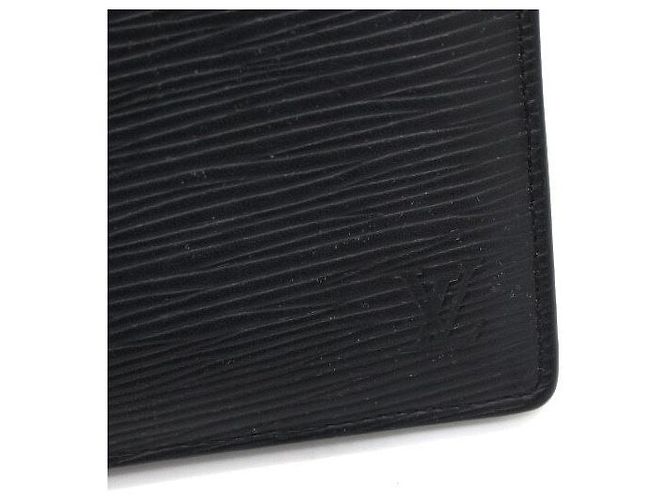 Slender Louis Vuitton Portafoglio Slim Bifold da Uomo Nero - vista 3