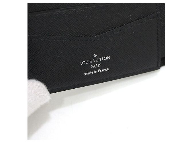 Slender Louis Vuitton Portafoglio Slim Bifold da Uomo Nero - vista 5