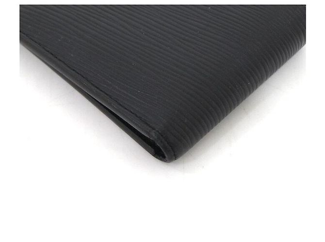 Slender Louis Vuitton Portafoglio Slim Bifold da Uomo Nero - vista 7