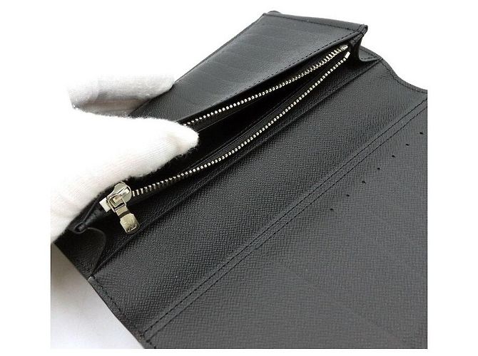 Louis Vuitton Damier Graphite Brazza Wallet Men Long Wallet Brown - view 4