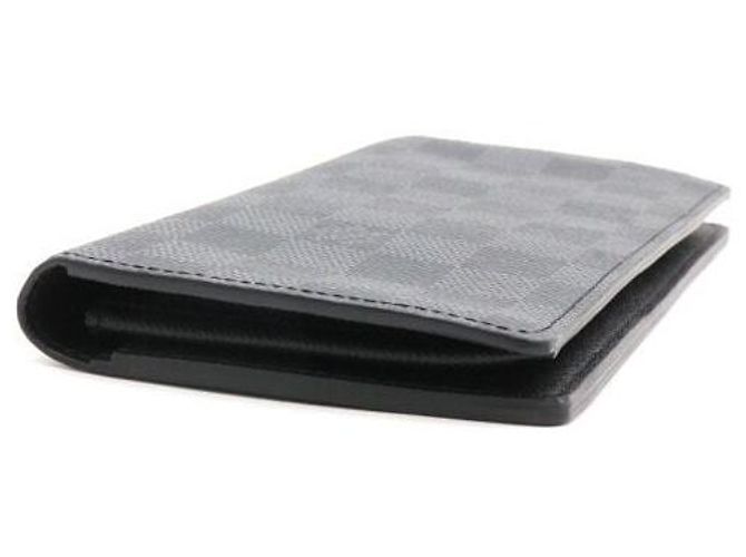 Louis Vuitton Damier Graphite Brazza Wallet Men Long Wallet Brown - view 6
