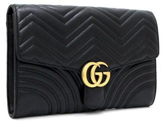 Gucci Clutch estruturado suave Marmont - vista 3