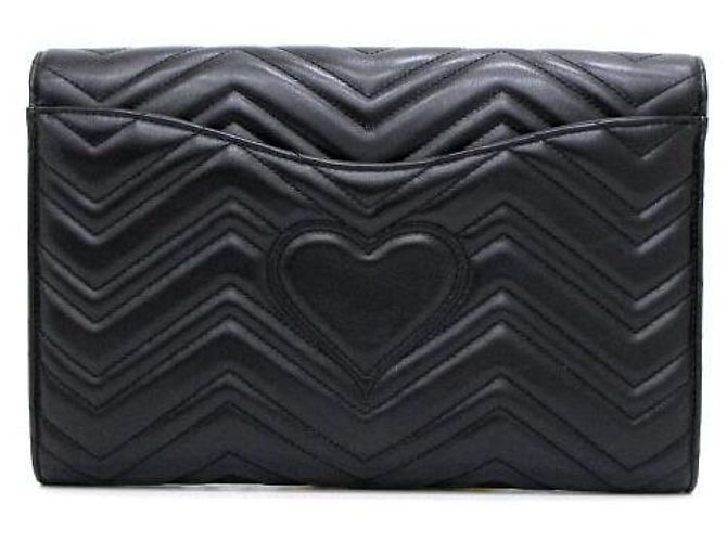 Gucci Clutch estruturado suave Marmont - vista 4