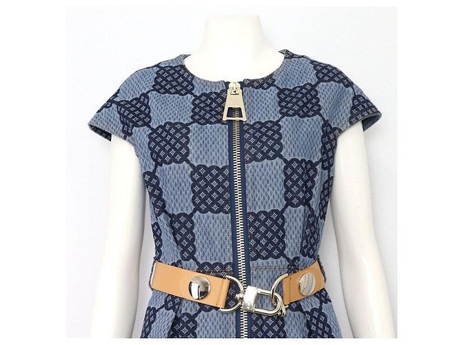 Louis Vuitton Vestido de Mujer Denim Damier XXL Azul - vista 2