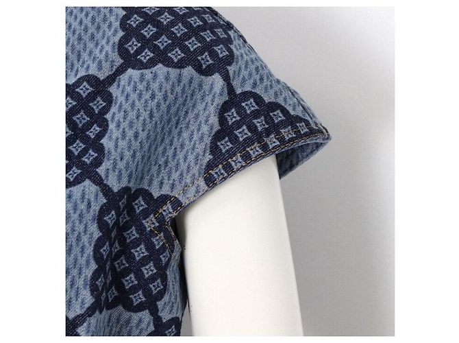 Louis Vuitton Vestido de Mujer Denim Damier XXL Azul - vista 3