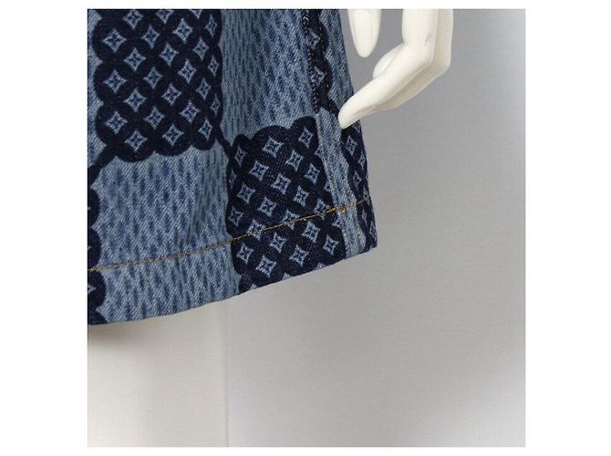 Louis Vuitton Vestido de Mujer Denim Damier XXL Azul - vista 4
