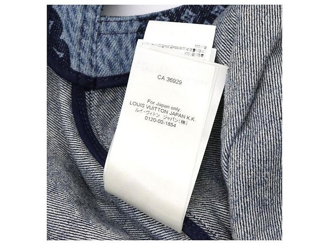 Louis Vuitton Vestido de Mujer Denim Damier XXL Azul - vista 7