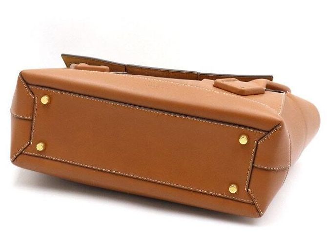 Bottega Veneta Borsa a mano e borsa a spalla Arco media in pelle marrone - vista 7