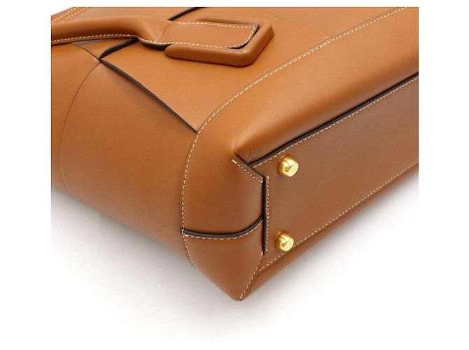 Bottega Veneta Borsa a mano e borsa a spalla Arco media in pelle marrone - vista 8