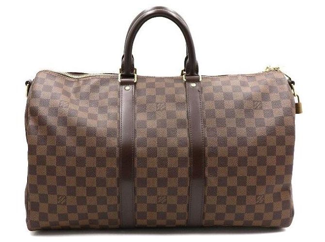 Louis Vuitton Borsa da viaggio Keepall Bandoulière Damier Ebene Multicolore - vista 4