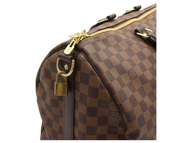 Louis Vuitton Borsa da viaggio Keepall Bandoulière Damier Ebene Multicolore - vista 8