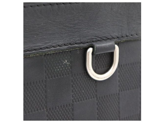 Louis Vuitton Pochette Clutch Damier Infini Nero - vista 6
