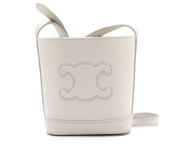 Céline Mini bolsa bucket com alça Marrom - vista 2