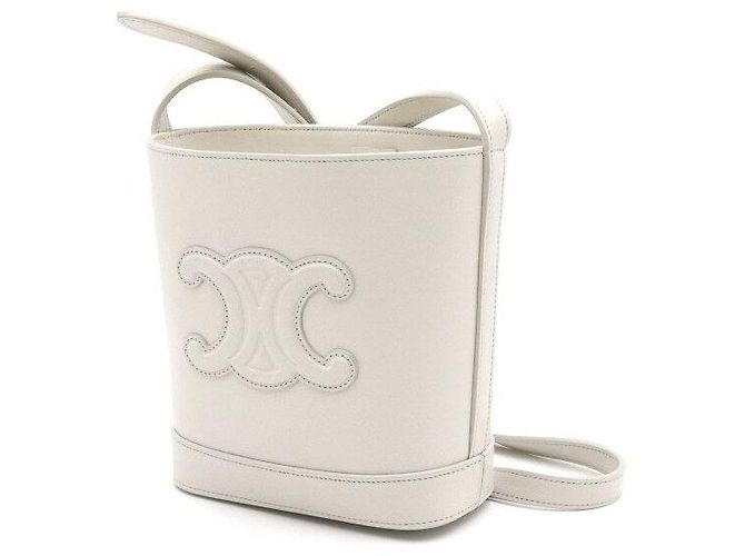 Céline Mini bolsa bucket com alça Marrom - vista 3