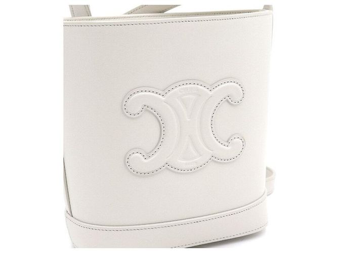 Céline Mini bolsa bucket com alça Marrom - vista 5