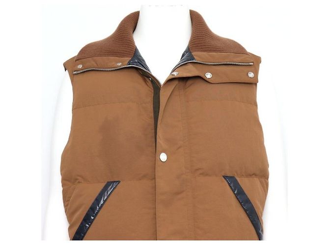 Market Hermès Gilet imbottito da uomo marrone - vista 2