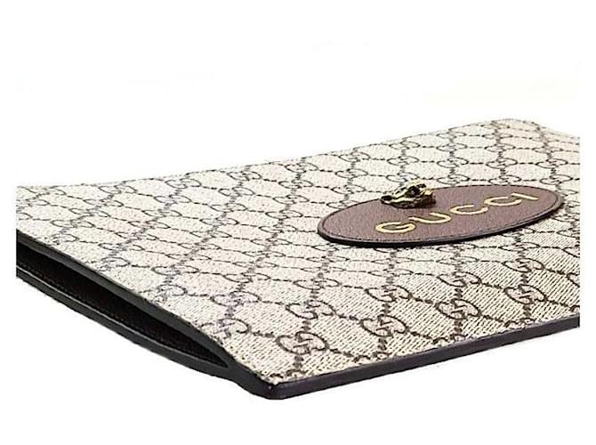 Gucci Clutch GG Marrone - vista 5