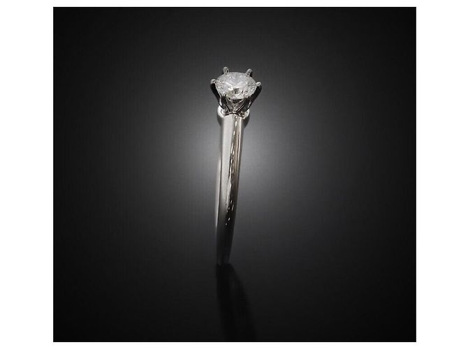 Tiffany & Co Setting Wedding Ring Platinum Diamond Size - view 3
