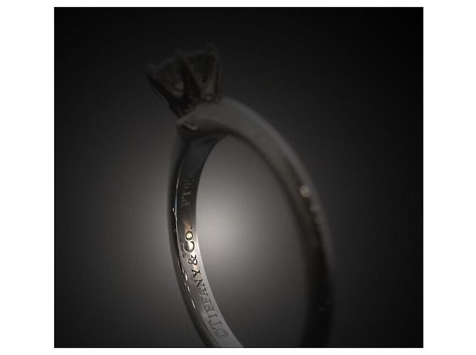 Tiffany & Co Setting Wedding Ring Platinum Diamond Size - view 5