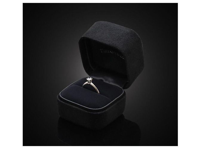 Tiffany & Co Setting Wedding Ring Platinum Diamond Size - view 6